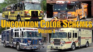 Fire Trucks Responding Compilation: Uncommon Color Schemes (Volume 1)