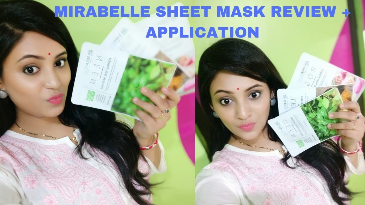 Review Mirabelle Face Sheet Mask Korean Sheet Mask application