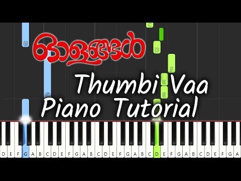 Thumbi Vaa Piano Tutorial Notes & MIDI | Olangal | Malayalam Song