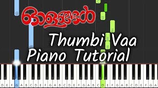 Thumbi Vaa Piano Tutorial Notes & MIDI | Olangal | Malayalam Song chords