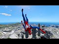 GTA 5 Spiderman Epic Jumps Compilation(GTA V Fails Funny Moments)