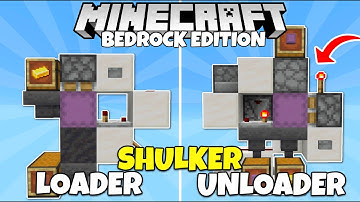 EASY Shulker Box Loader & Unloader Tutorial! Minecraft Bedrock | MCPE Xbox PC Switch PS5