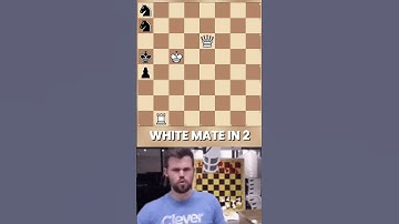 White to move mate in 2, can you find it? #chess #shorts #shortsvideo #viralshorts #fyp #chesspuzzle