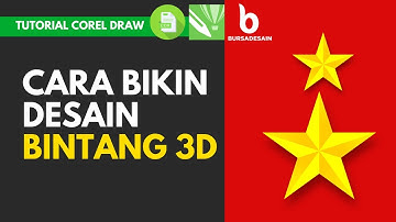 TUTORIAL COREL DRAW - CARA MEMBUAT DESAIN BINTANG 3D