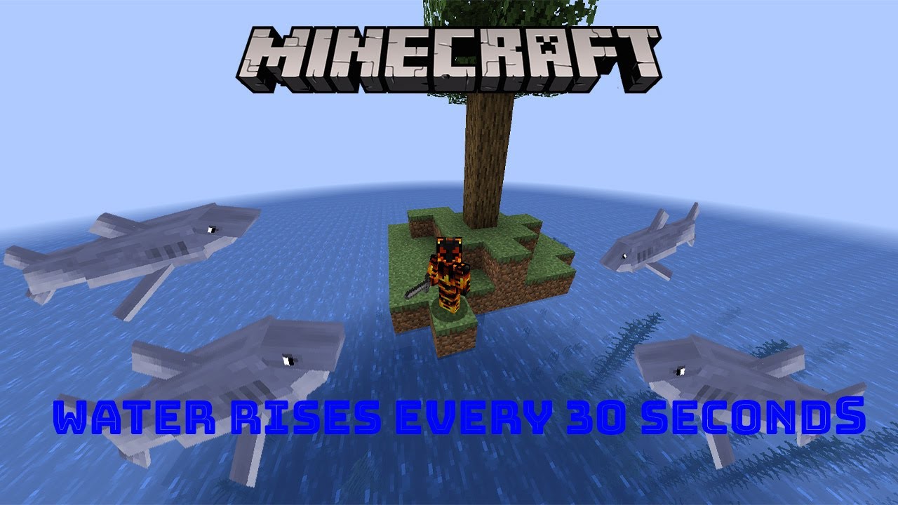 MINECRAFT BUT THE WATER RISES EVERY 30 SECONDS!!!!!!!