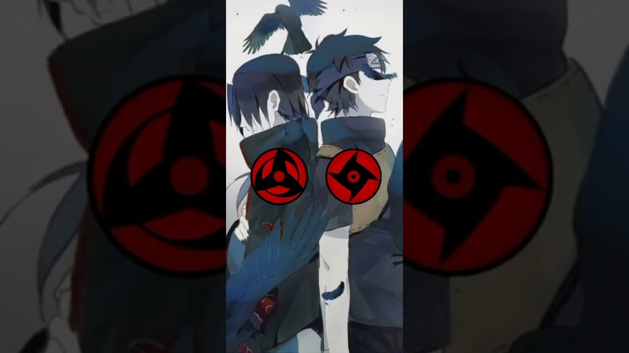 Shisui Uchiha Sharingan Colar de Vidro Anime Naruto (Mangekyou Sharingan)