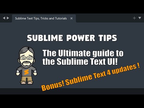 [PT02] The Ultimate guide to understanding the Sublime Text UI!