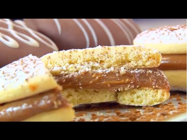 RECEITA ALFAJOR COM RECHEIO DE DOCE DE LEITE