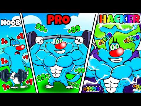 Roblox Oggy Build His Muscle NOOB to GOD level!