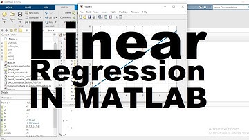 18. Curve fitting Linear regression in MATLAB.