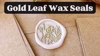 Gold Leaf Wax Seals | How to Add Gold Highlights to Wax Seals