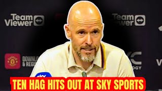 'PATHETIC!' Fiery Answer to Sky Sports  Erik Ten Hag press conference | Man Utd 01 Arsenal