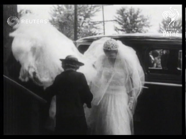 Franklin D. Roosevelt Jr. Marries Ethel Du Pont (1937) class=