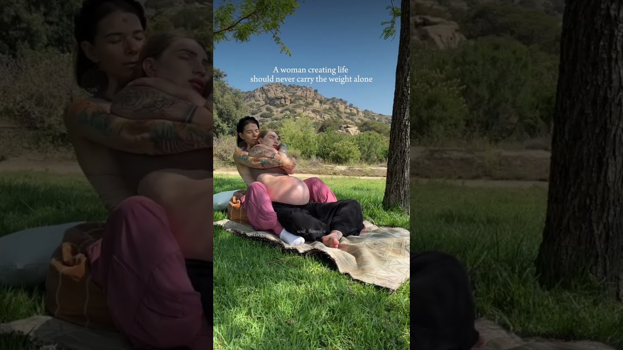 Pregnant Woman | ASMR Prenatal Massage, Doula & Rebozo Inspired