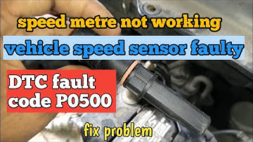 Speed metre not working vehicle speed sensor faulty DTC fault code P0500  Swift.WagonR !Fix problem!