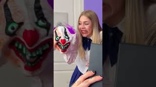 She Scared Him As A Clown 😂 #Comedy #Funny