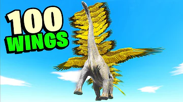 100 WING Dinosaurs & Animals - Animal Revolt Battle Simulator ARBS