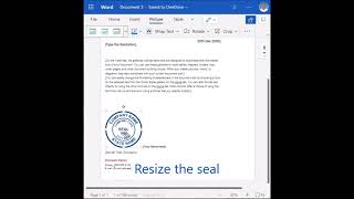 How to Stamp digital company seal on WORD document? screenshot 4