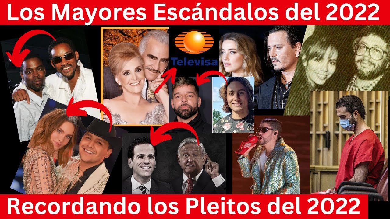 los mayores escándalos de los famosos del 2022 | pleitos y problemas legales