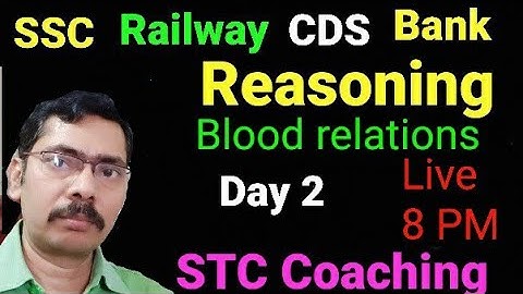 Reasoning / Blood relation @STC Coaching