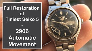 Full Restoration of Ladies Seiko 5 - 2906 Automatic Movement - YouTube