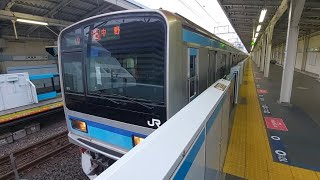 E231系ミツK6編成各駅停車中野駅行き西葛西駅発車(2022/12/5)