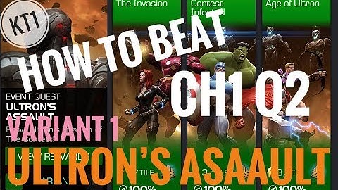How To Beat Variant 1 - Ultron’s Assault CH1 Q2