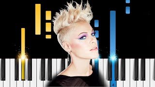 Download Lagu P!nk - Walk Me Home - EASY Piano Tutorial MP3