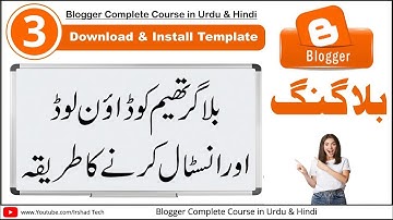 How to Download and Install blogger Custom Theme | Blogger Templates | Blogger Course