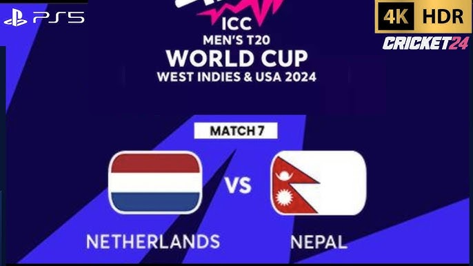 Cricket 24 - Netherlands vs Nepal - ICC T20 World Cup 2024 Full Match | PS5™ [4K60]