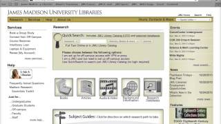 Logging in to the JMU Research Database From Home