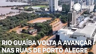 Guaíba volta a avançar sobre as ruas de Porto Alegre