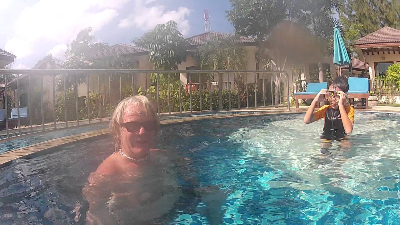 2015 Day 3 In Pattaya Grandpa Joined Us In The Pool Youtube