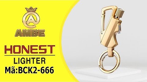 Móc khóa kiêm bật lửa diêm xăng Honest BCK2-666 - Ambe.vn