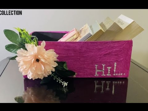 Reuse shoe box at home || How to make Desk Organizer || Storage box ...