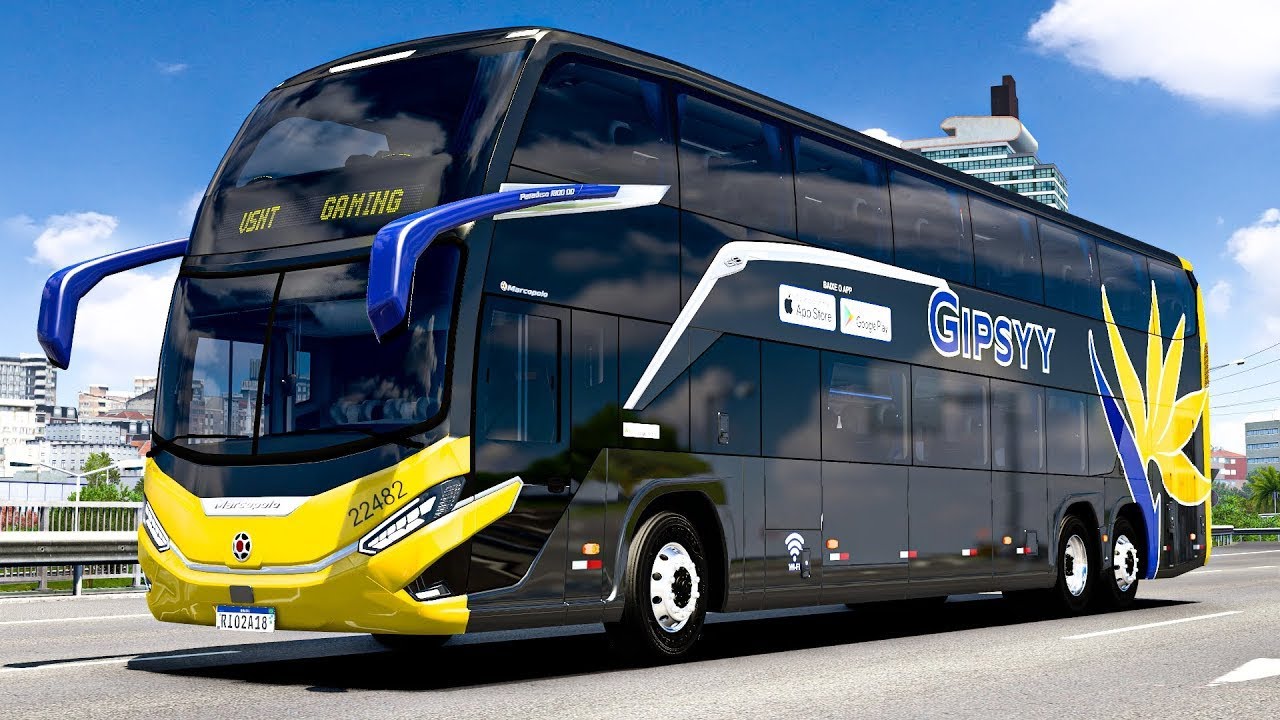 Marcopolo G8 1800 DD MB O500RSDD | ETS2 1.47 Bus mods