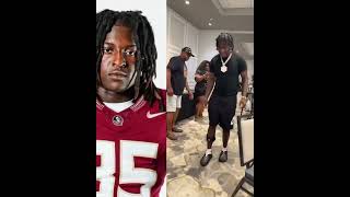 FSU LB Ethan Pritchard took his first steps without a walker after being shot 10 months ago…