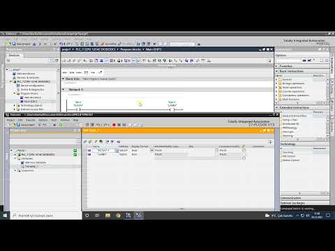Siemens S7 1200 PLC ile  Tia Portal da proje geliştirmek : 1- Bir projeyi simulasyon ile çalıştırmak