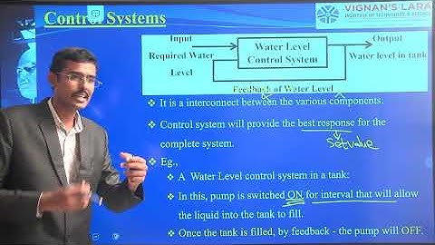 Mechatronics - Unit 1 : Class 6 - JNTUK - Types of Control system -Open Loop- Closed Loop- Feedback
