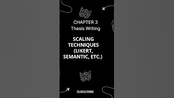 Scaling Techniques (Likert, Semantic, etc.) #LikertScale #ScalingTechniques  #YouTubeShorts