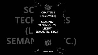 Scaling Techniques (Likert, Semantic, etc.) #LikertScale #ScalingTechniques  #YouTubeShorts