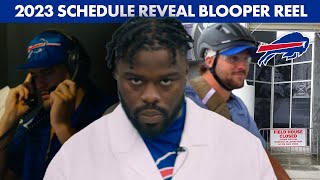 Buffalo Bills 2023 NFL Schedule Reveal Blooper Reel! | Josh Allen, Shaq Lawson, &amp; More!