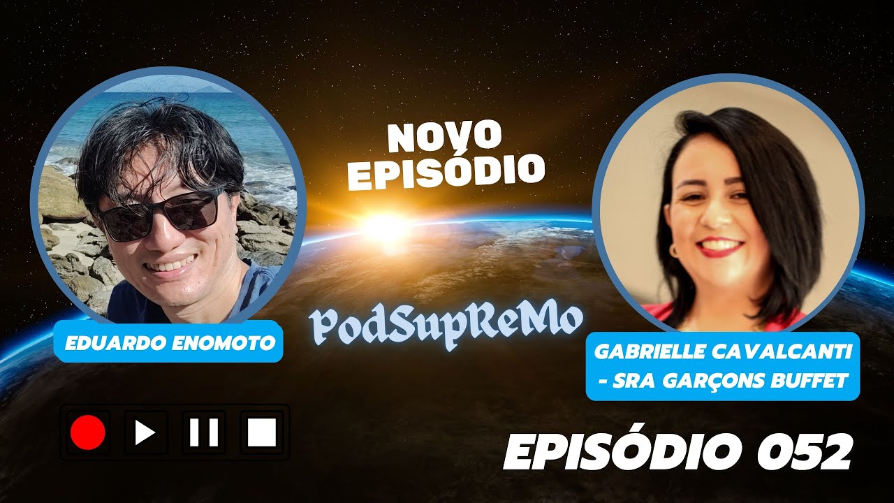 Capa do episódio 052 do PodSupReMo com Gabrielle Cavalcanti