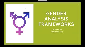 Gender Analysis Frameworks