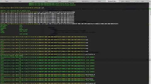 Bluetooth Manager CLI demo