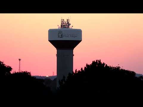 Sunset Port Hope Water Tower October 20, 2024
