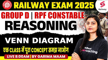 RRB Group D & RPF Constable Reasoning Class 2024 | Venn Diagram | by Garima Maam