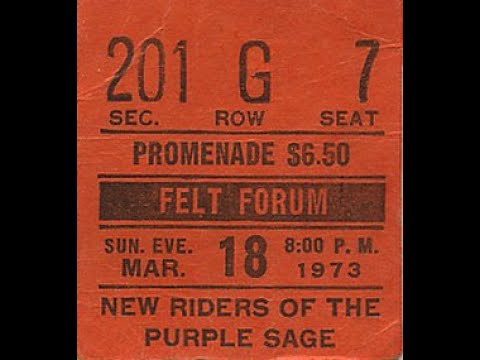 New Riders of the Purple Sage 10.30.1970 Stonybrook, NY