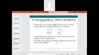 Klein Chapter 3 section 8 Solvating Effects & Chapter 3 section 9 Counterions