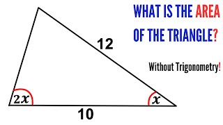 Can you find area of the triangle? | (Without Trigonometry) | #math #maths #geometry